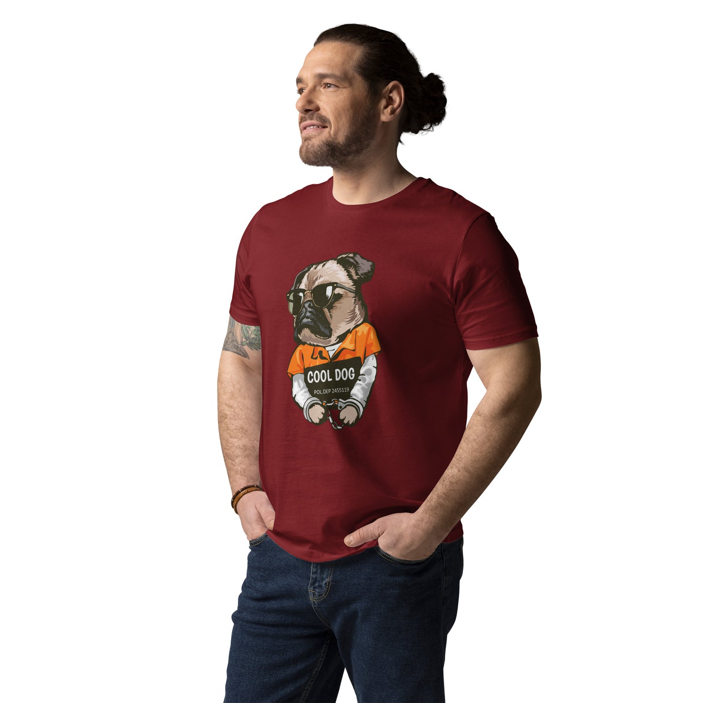 Cool Dog Unisex-Bio-Baumwoll-T-Shirt