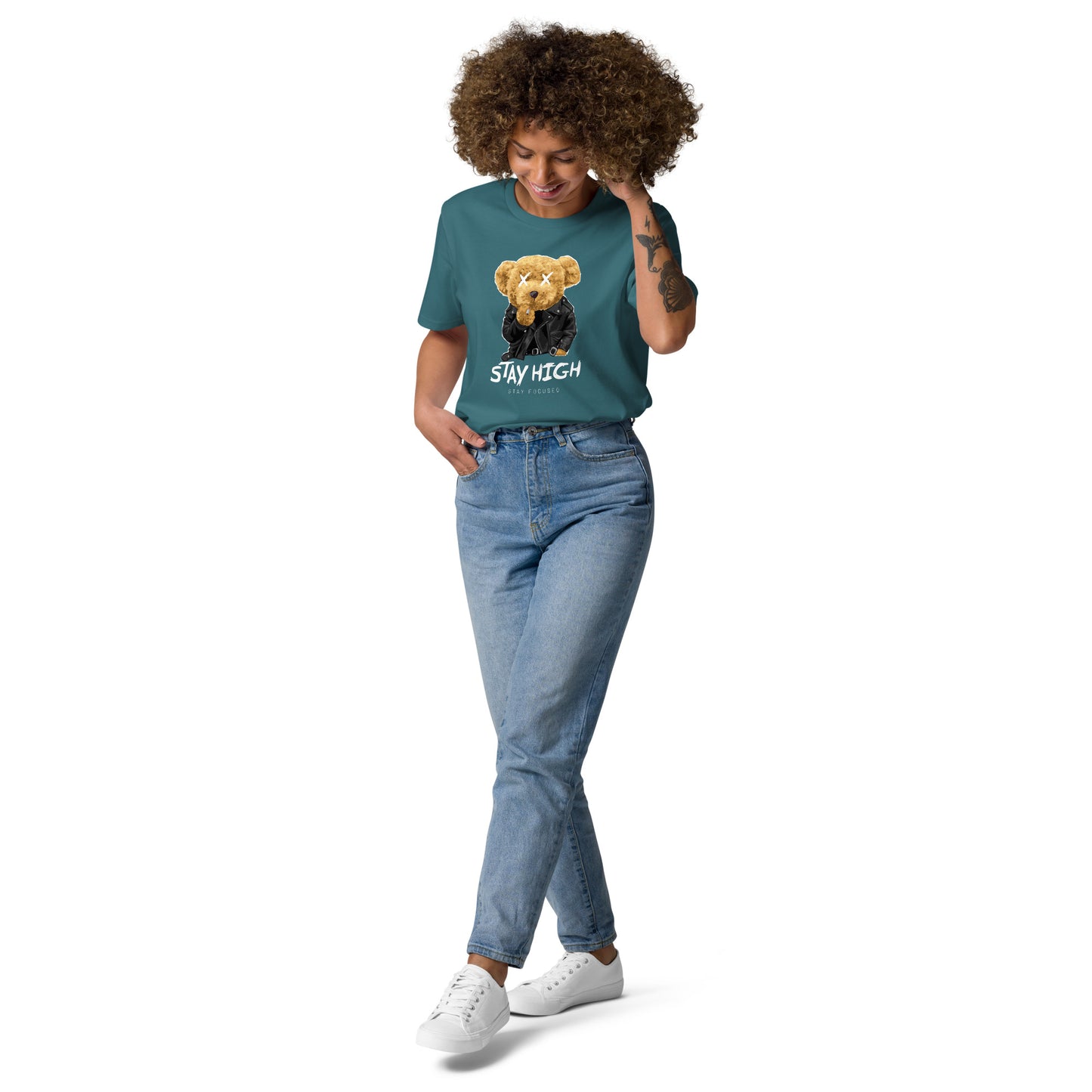 Stay High Bear Unisex-Bio-Baumwoll-T-Shirt